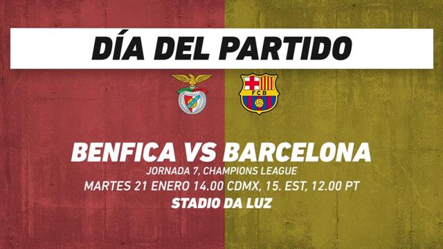 Benfica vs Barcelona, frente a frente: Champions League