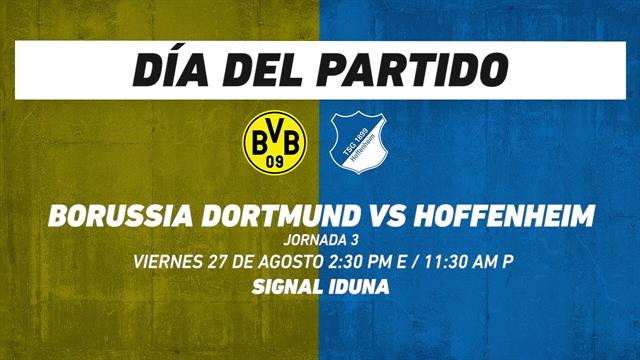 Dortmund vs Hoffenheim, frente a frente: Bundesliga