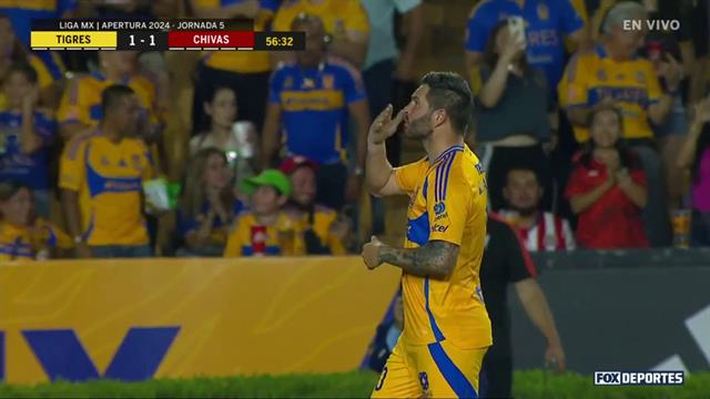 Gol, Tigres 1-1 Chivas: Liga MX