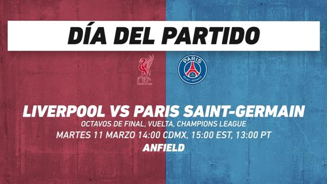 Liverpool vs PSG, frente a frente: Champions League