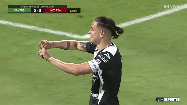 Gol, Santos 0-5 Necaxa: Liga MX