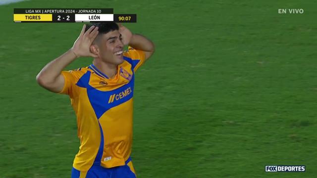 Gol, Tigres 2-2 León: Liga MX