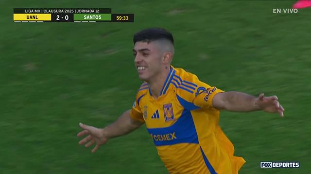 Gol, Tigres 2-0 Santos: Liga MX