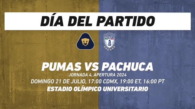 Pumas vs Pachuca, frente a frente: Liga MX