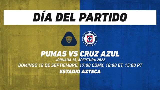 Pumas vs Cruz Azul, frente a frente: Liga MX