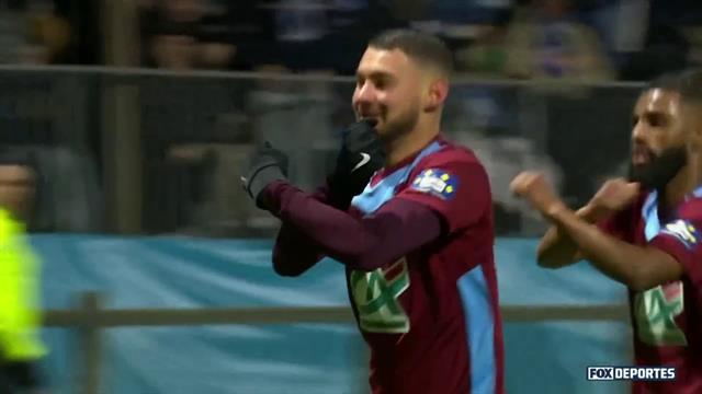 Gol, Bourgoin-Jallieu 1-0 Lyon: Copa de Francia