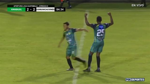 Gol, Xinabajul 2-2 Comunicaciones: Liga Nacional de Guatemala