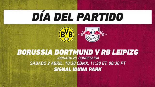 Dortmund vs Leipzig, frente a frente: Bundesliga