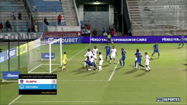 Resumen, Olimpia 1-1 Victoria : Liga de Honduras