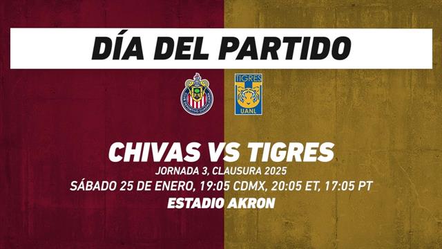 Chivas vs Tigres, frente a frente: Liga MX