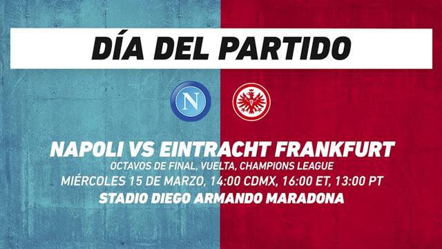 Napoli vs Frankfurt, frente a frente: Champions League