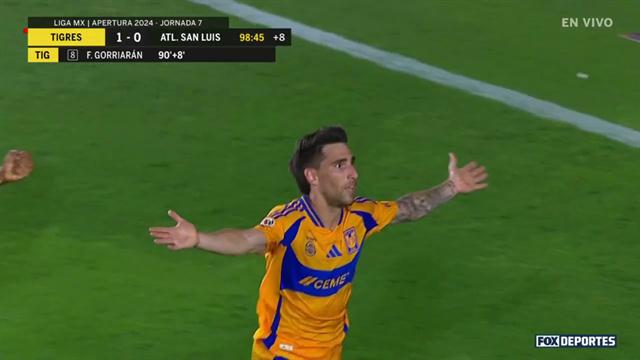 Gol, Tigres 1-0 San Luis: Liga MX