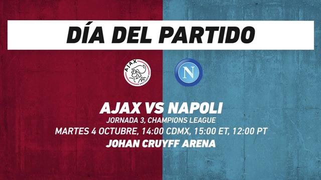 Ajax vs Napoli, frente a frente: Champions League