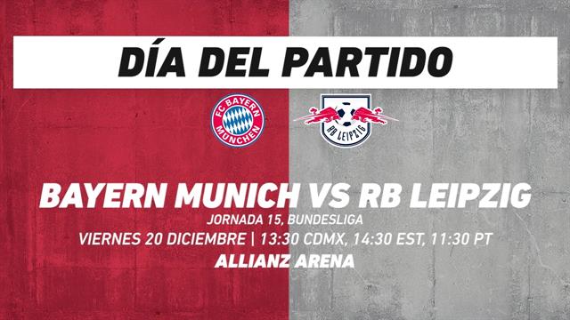 Bayern Munich vs RB Leipzig, frente a frente: Bundesliga