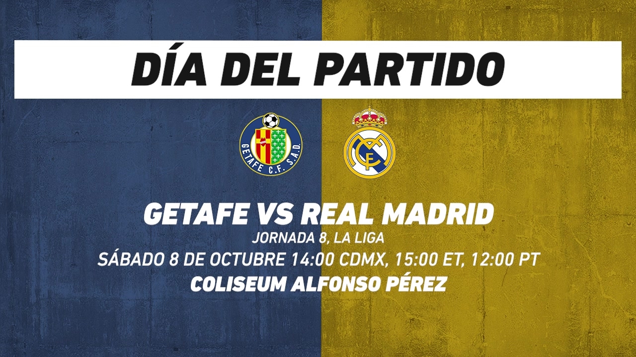 Getafe vs Real Madrid, frente a frente: La Liga