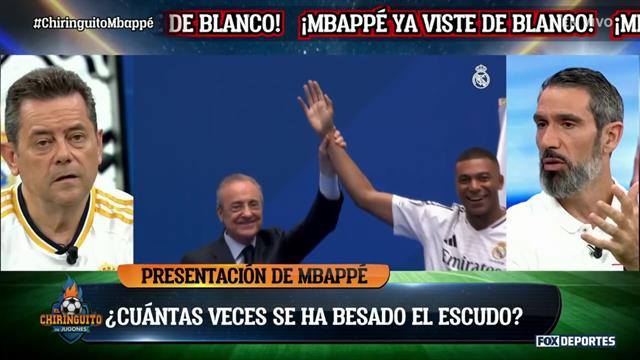 Florentino Pérez y su gesto de victoria con Kylian Mbappé ya en el Real Madrid: El Chiringuito
