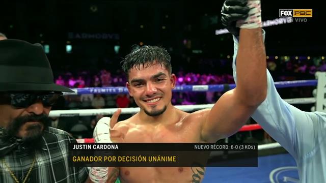 Justin Cardona se lleva la pelea por decisión unánime: PBC