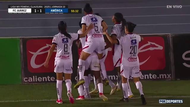 Gol, FC Juárez 1-1 América: Liga MX