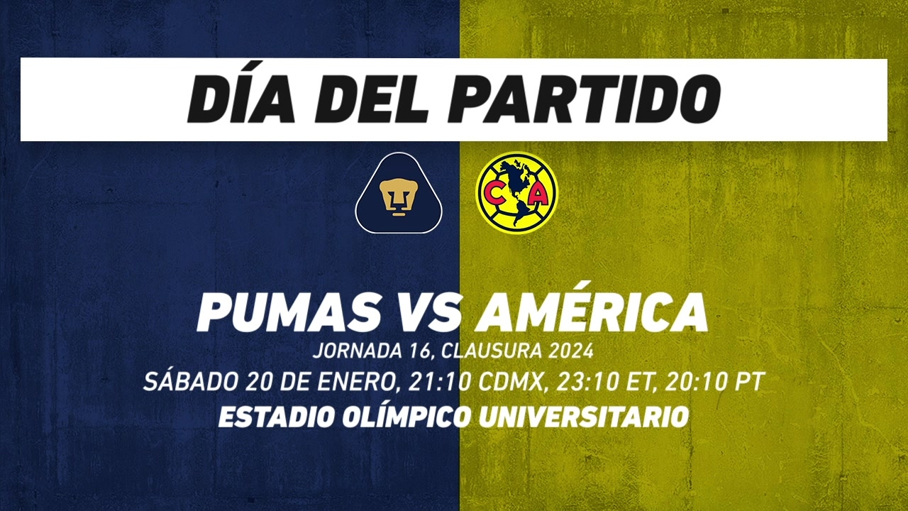 Pumas vs América, frente a frente: Liga MX