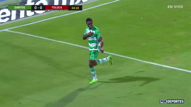 Gol, Santos 1-0 Toluca: Liga MX