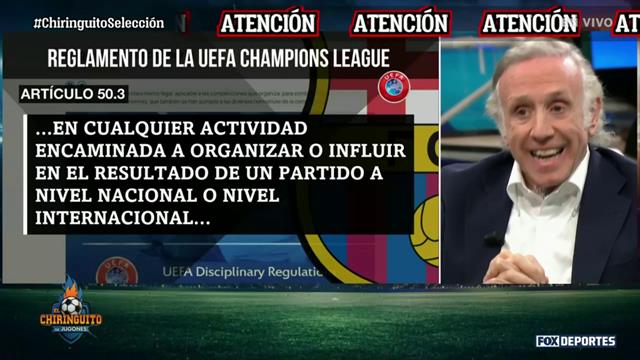 La exclusión del Barcelona por la UEFA, está en regla: El Chiringuito