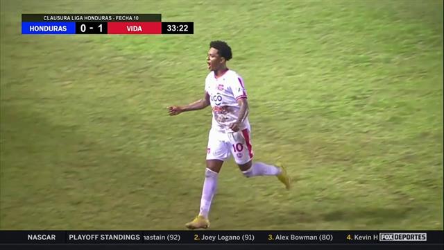Gol, Progreso 0-1 Vida: Liga Nacional de Honduras