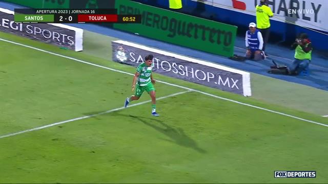 Gol, Santos 2-0 Toluca: Liga MX
