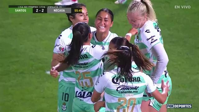 Gol, Santos 2-2 Necaxa: Liga MX Femenil