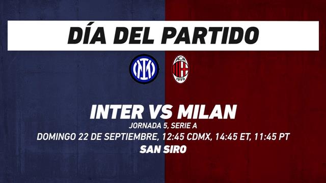 Inter vs Milan, frente a frente: Serie A