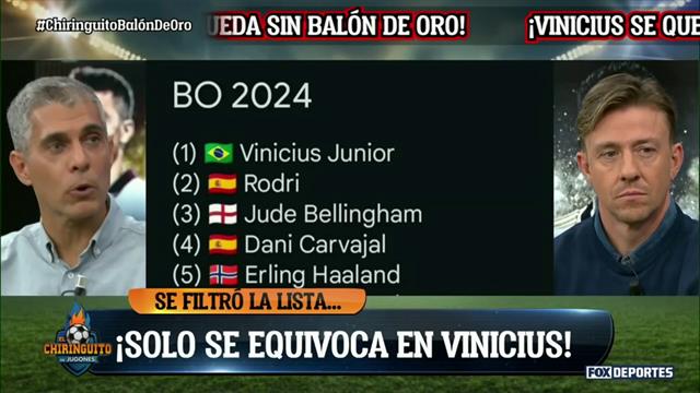 Ronaldo le habría dado el Balón de Oro a Vinicius: El Chiringuito