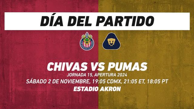 Chivas vs Pumas, frente a frente: Liga MX