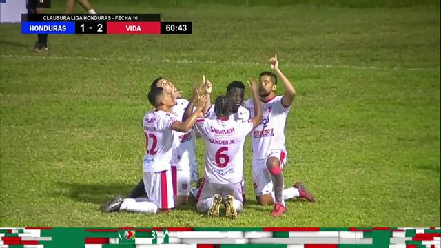 Gol, Progreso 1-3 Vida: Liga Nacional de Honduras