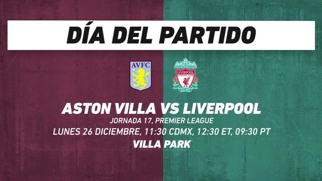Aston Villa vs Liverpool, frente a frente: Premier League