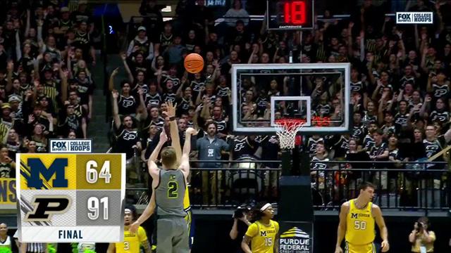 Resumen, Michigan 64-91 Purdue : College Basketball