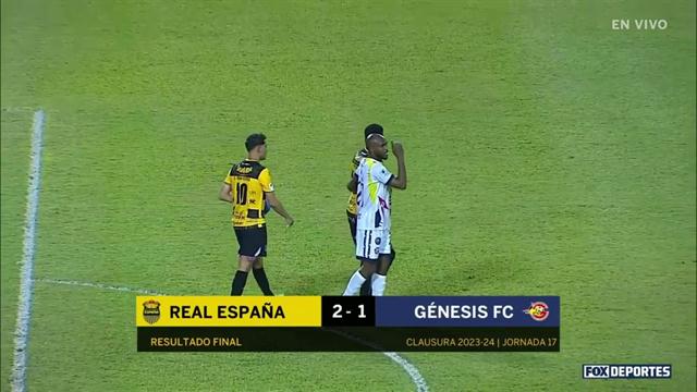 Resumen, Real España 2-1 Génesis: Liga de Honduras