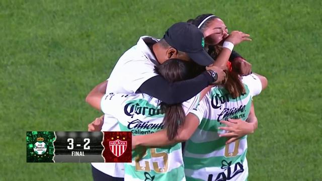 Resumen, Santos 3-2 Necaxa: Liga MX Femenil