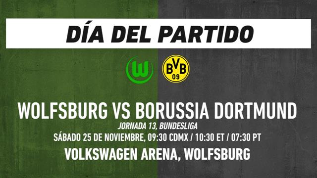 Wolfsburg vs Borussia Dortmund: Bundesliga