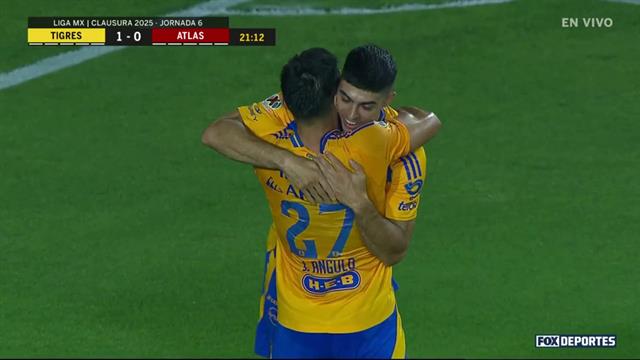 Gol, Tigres 1-0 Atlas: Liga MX