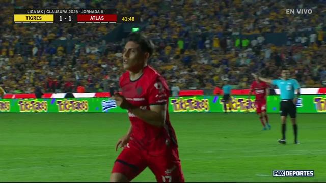 Gol, Tigres 1-1 Atlas: Liga MX