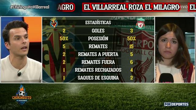El mérito del Villarreal fue anular al Liverpool en el primer tiempo: El Chiringuito