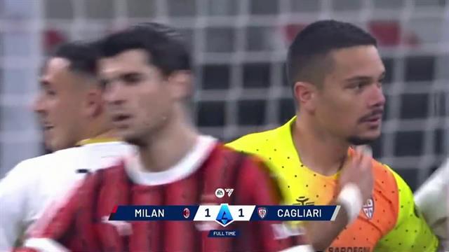 Resumen, Milan 1-1 Cagliari: Serie A