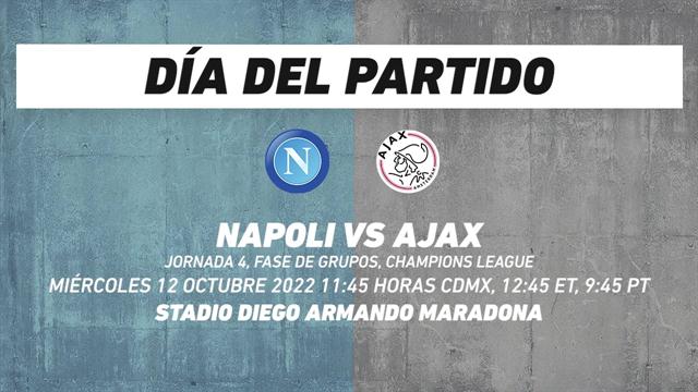 Napoli vs Ajax, frente a frente: Champions League