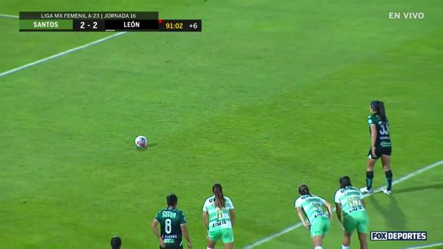 Penal, Santos 2-2 Leon: Liga MX Femenil