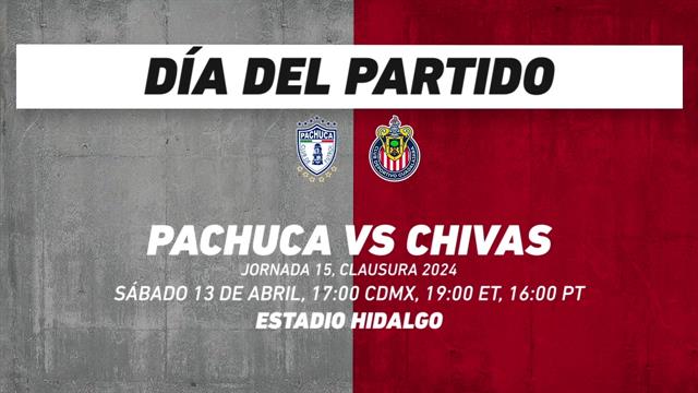 Pachuca vs Chivas, frente a frente: Liga MX