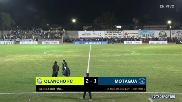 Resumen, Olancho 2-1 Motagua: Liga de Honduras