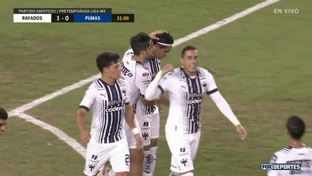 Gol, Rayados 1-0 Pumas: Pretemporada MX
