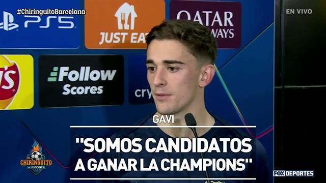 Gavi no duda que el Barcelona pueda ganar la Champions League: El Chiringuito