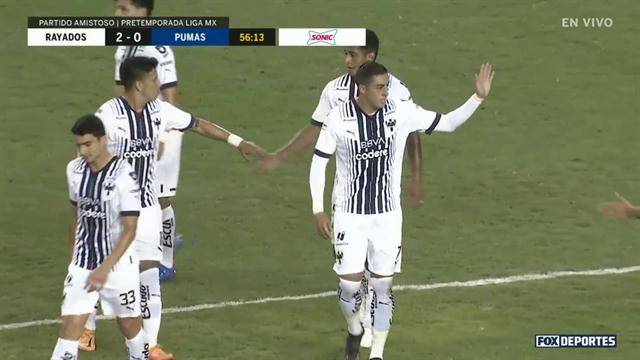 Gol, Rayados 2-0 Pumas: Pretemporada MX