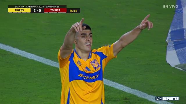 Gol, Tigres 2-0 Toluca: Liga MX