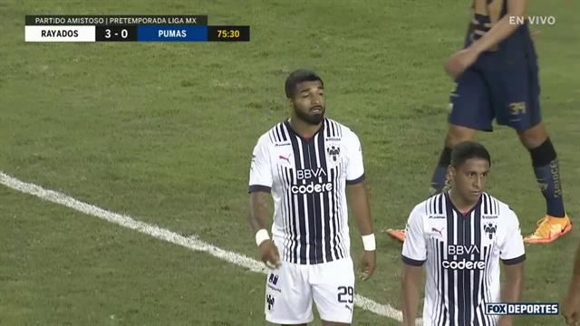 Gol, Rayados 3-0 Pumas: Pretemporada MX